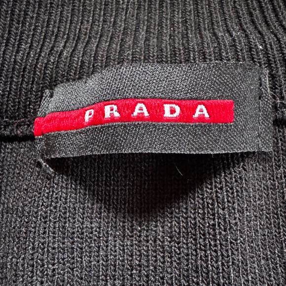 Prada Black Knit Sweater with Logo Detail - Picture 7 of 7